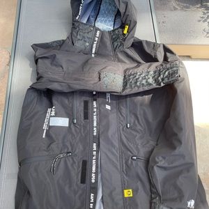 BAPE Black Raincoat techwear